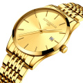 ONTHEEDGE 023 Ultra-Thin Mens Wristwatches Luxury Quartz Stainless Steel Waterproof Calendar Watches New